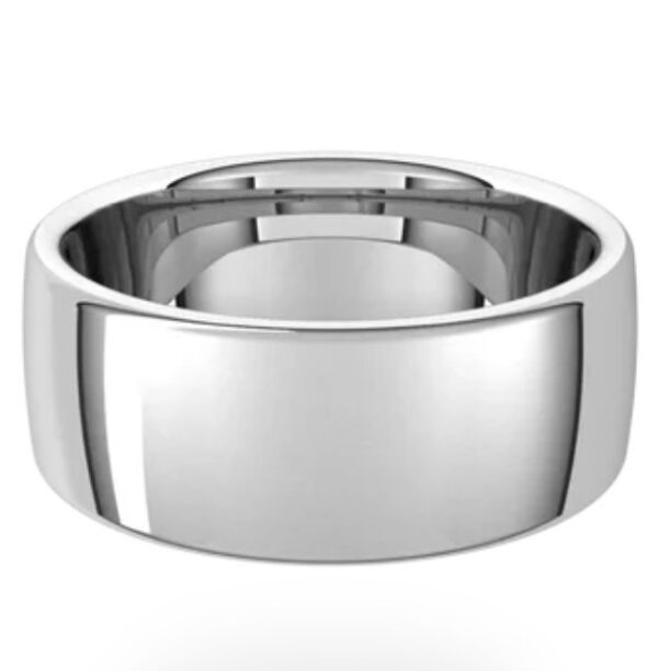 14K White Standard Weight Comfort Fit European Band - Image 3