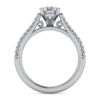 14K White Gold Emerald Cut Diamond Engagement Ring - Image 4