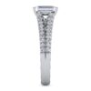 14K White Gold Emerald Cut Diamond Engagement Ring - Image 2