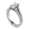 14K White Gold Emerald Cut Diamond Engagement Ring - Image 3