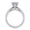 14K White Gold Split Shank Oval Diamond Engagement Ring - Image 2