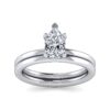 14K White Gold Pear Shape Diamond Engagement Ring - Image 5