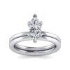 14K White Gold Marquise Shape Diamond Engagement Ring - Image 5