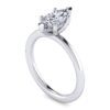 14K White Gold Marquise Shape Diamond Engagement Ring - Image 2