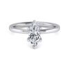 14K White Gold Marquise Shape Diamond Engagement Ring