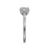 14K White Gold Round Diamond Engagement Ring - Image 2