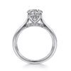 14K White Gold Round Diamond Engagement Ring - Image 3