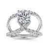 14K White Gold Round Diamond Engagement Ring - Image 4