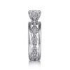 14K White Gold Round Diamond Engagement Ring - Image 4