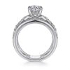 14K White Gold Round Diamond Engagement Ring - Image 3