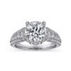 14K White Gold Diamond Engagement Ring - Image 4