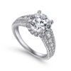 14K White Gold Diamond Engagement Ring - Image 3