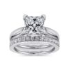 14K White Gold Princess Cut Diamond Engagement Ring - Image 5