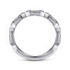 14K White Gold Channel Set Diamond Anniversary Band - 0.52 ct - Image 3