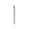 14K White Gold Twisted Rope Stackable Wedding Band - Image 3