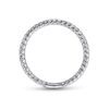 14K White Gold Twisted Rope Stackable Wedding Band - Image 4