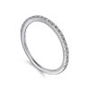 14K White Gold Prong Set Diamond Wedding Band - 0.11 ct - Image 2