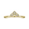 14K Yellow Gold Diamond Curved Anniversary Band - 0.06 ct - Image 5