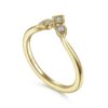 14K Yellow Gold Diamond Curved Anniversary Band - 0.06 ct - Image 2