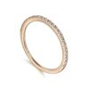 14K Rose Gold Prong Set Diamond Wedding Band - 0.11 ct - Image 2