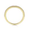 14K Yellow Gold Prong Set Diamond Wedding Band - 0.11 ct - Image 2