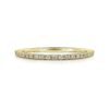 14K Yellow Gold Prong Set Diamond Wedding Band - 0.11 ct