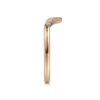 14K Rose Gold Curved V Diamond Wedding Band - 0.06 ct - Image 4