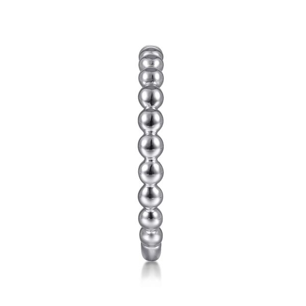 14K White Gold Bujukan Stackable Ring - Image 2