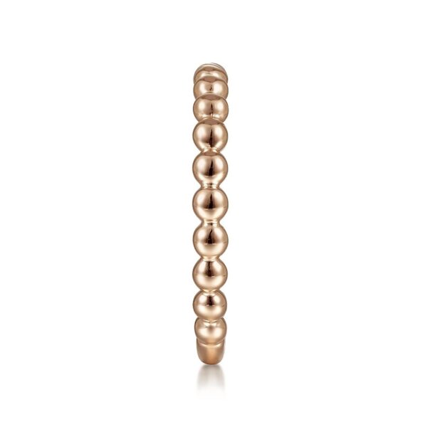 14K Rose Gold Bujukan Beaded Band - Image 2