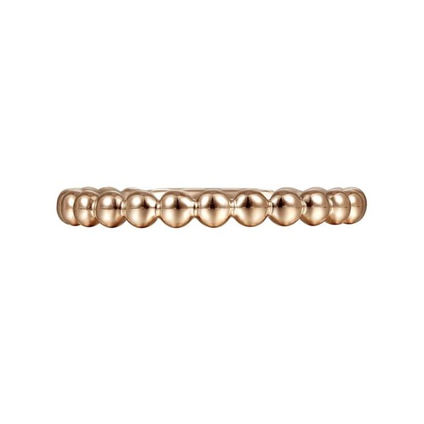 14K Rose Gold Bujukan Beaded Band - Image 5