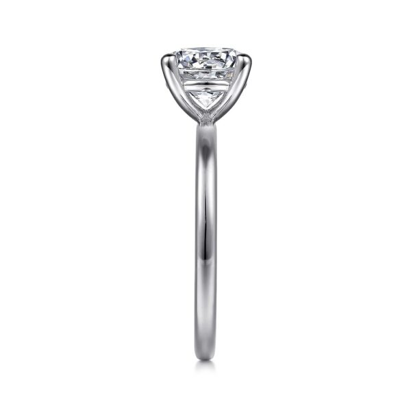 14K White Gold Diamond Engagement Ring - Image 4