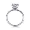 14K White Gold Diamond Engagement Ring - Image 3