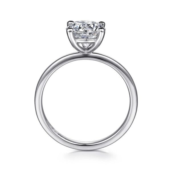 14K White Gold Diamond Engagement Ring - Image 3