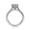 14K White Gold Round Diamond Engagement Ring - Image 4