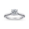 14K White Gold Round Diamond Engagement Ring - Image 5