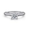 14K White Gold Round Diamond Engagement Ring