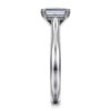 14K White Gold Emerald Cut Diamond Engagement Ring - Image 3