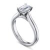 14K White Gold Emerald Cut Diamond Engagement Ring - Image 4