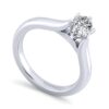 14K White Gold Pear Shape Diamond Engagement Ring - Image 3