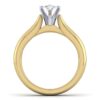 14K White-Yellow Gold Marquise Shape Diamond Engagement Ring - Image 3