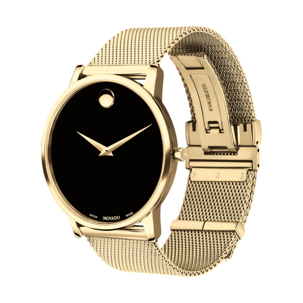 Movado Museum Classic 0607396  , 40mm Yellow Gold PVD - finished stainless Steel - Image 2