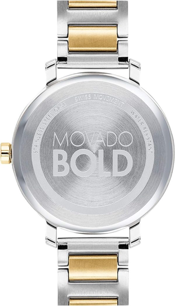 Movado Bold Women's Swiss Qtz Stainless Steel and Bracelet Casual Watch, Color: Two Tone 3600651 - Image 3